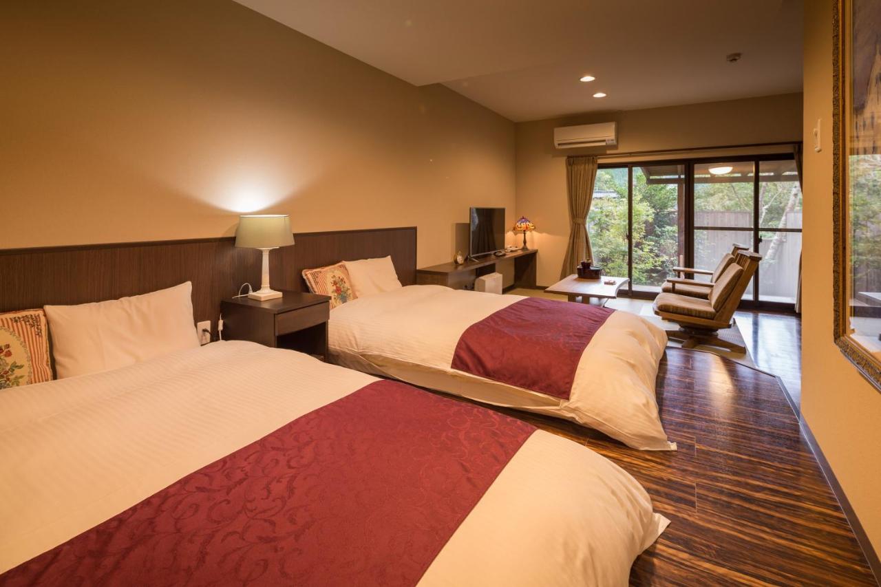 Yufuin Ryokan Dining Kitchen Zen Bagian luar foto