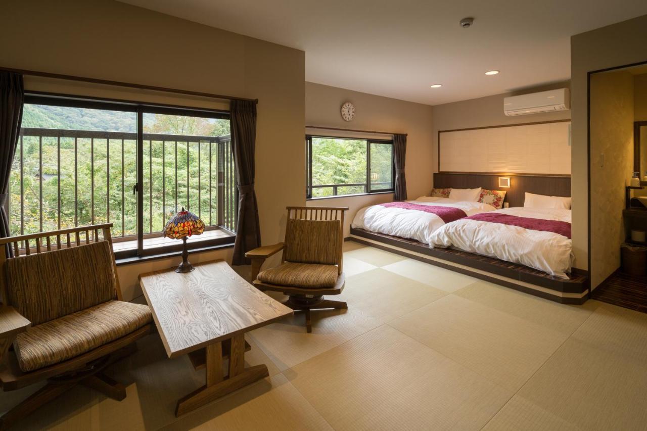 Yufuin Ryokan Dining Kitchen Zen Bagian luar foto